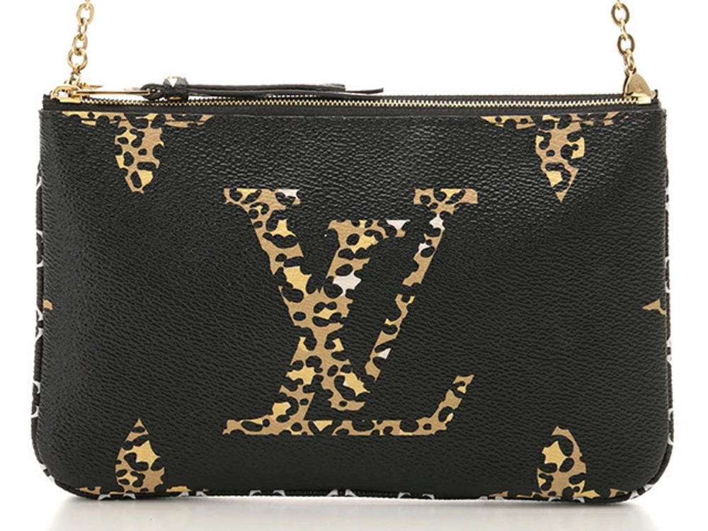 LOUIS VUITTON Shoulder Bag Monogram Jungle Pochette Double Zip